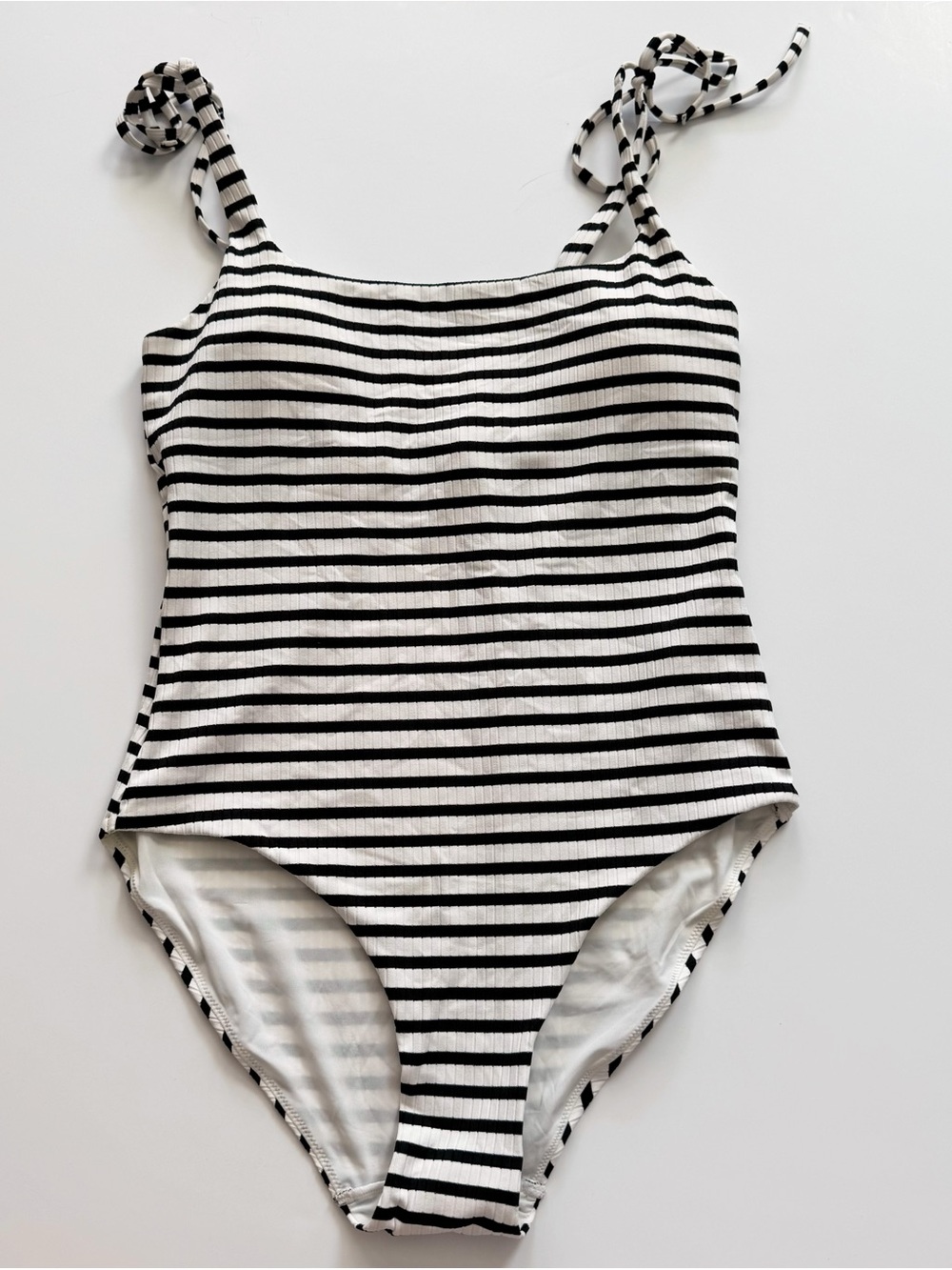 & Other Stories ribbed striped swimsuit size 8 NWT